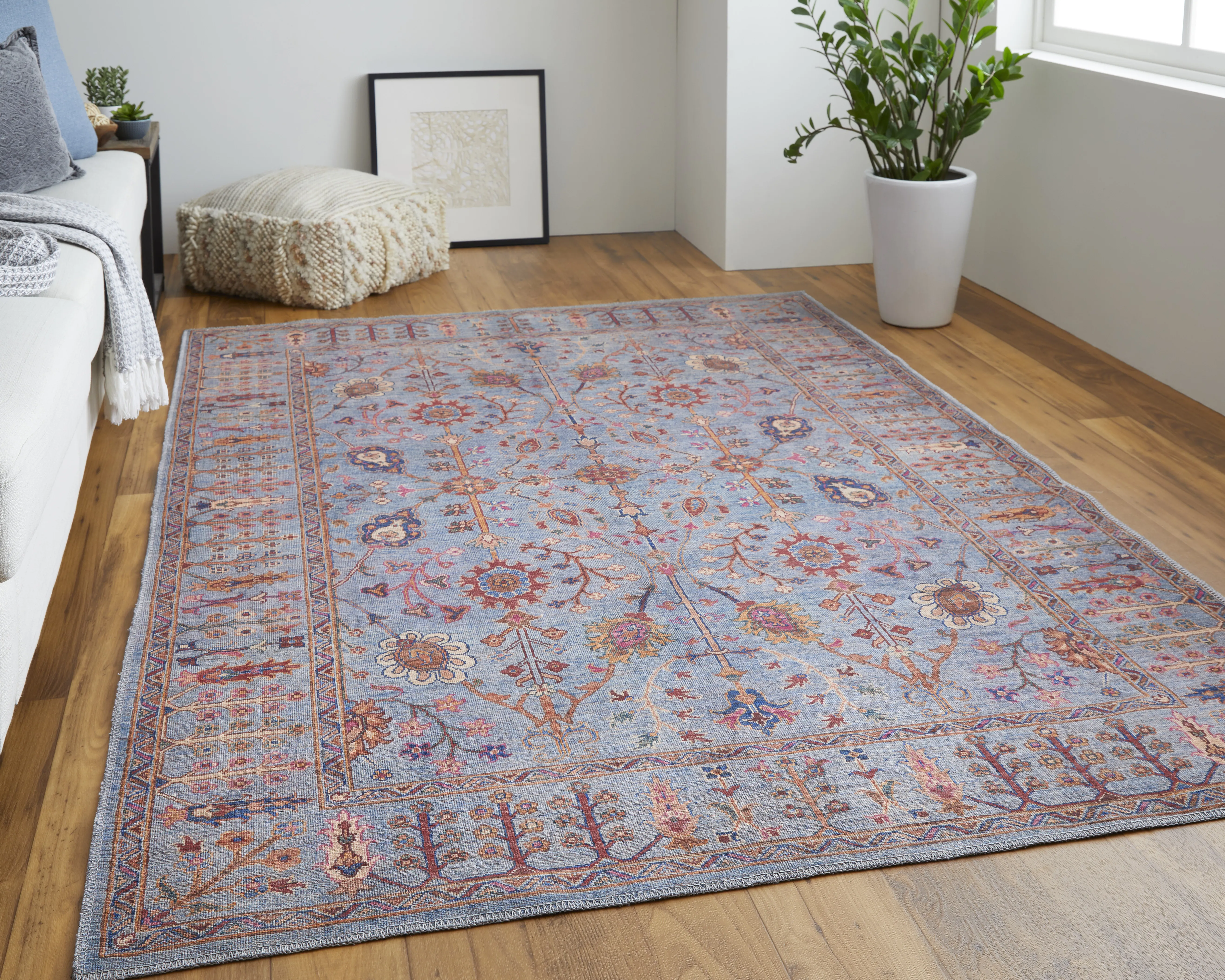 Rawlins 39HEF Gray/Blue/Red 10'6" x 14' Rug