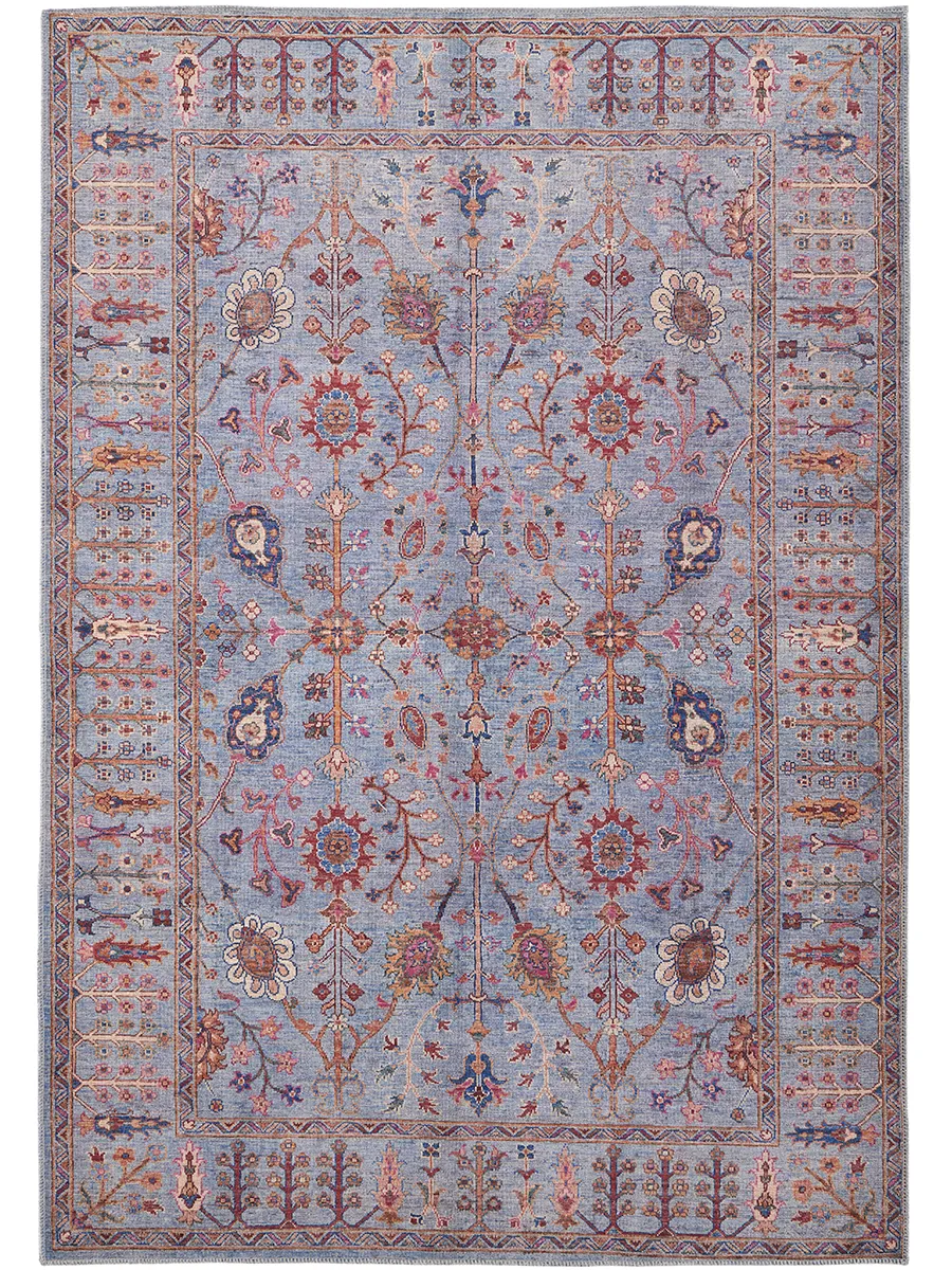 Rawlins 39HEF Gray/Blue/Red 10'6" x 14' Rug