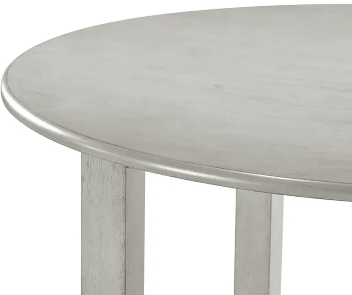 New Classic Furniture Furniture Pascal 47 Wood Round Dining Table in Driftwood