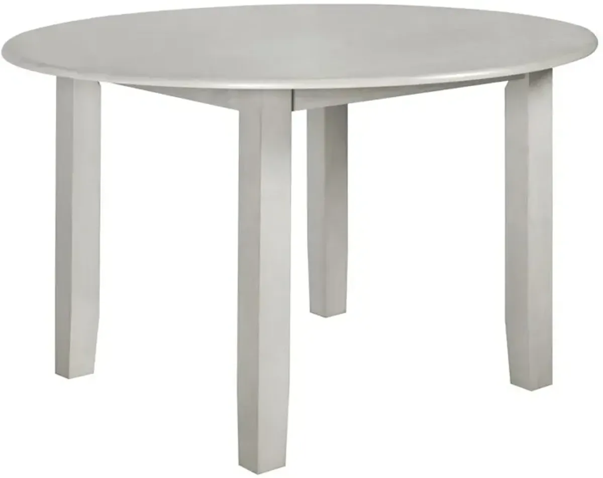 New Classic Furniture Furniture Pascal 47 Wood Round Dining Table in Driftwood