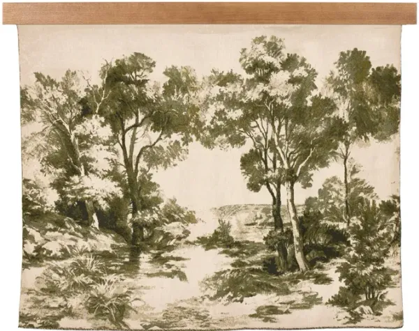 Toile Tapestry with Hanger