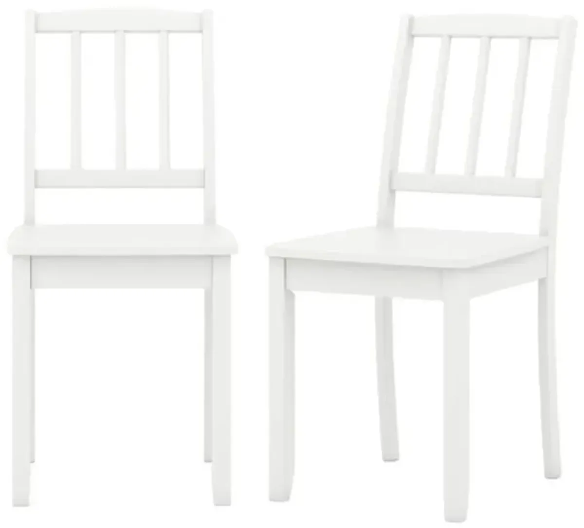 Hivvago Wood Dining Chair Set of 2 with Rubber Wood Legs