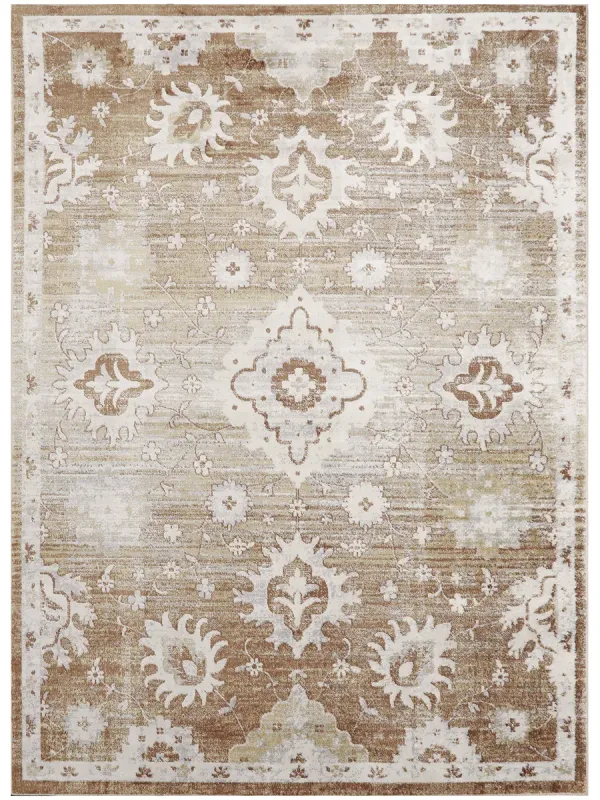 Astra Machine Washable ASW19 Copper 5'3" x 7' Rug
