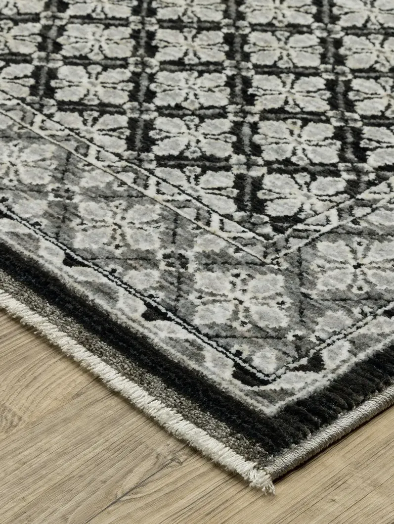 Chamberlain 2'3" x 7'6" Blk Rug