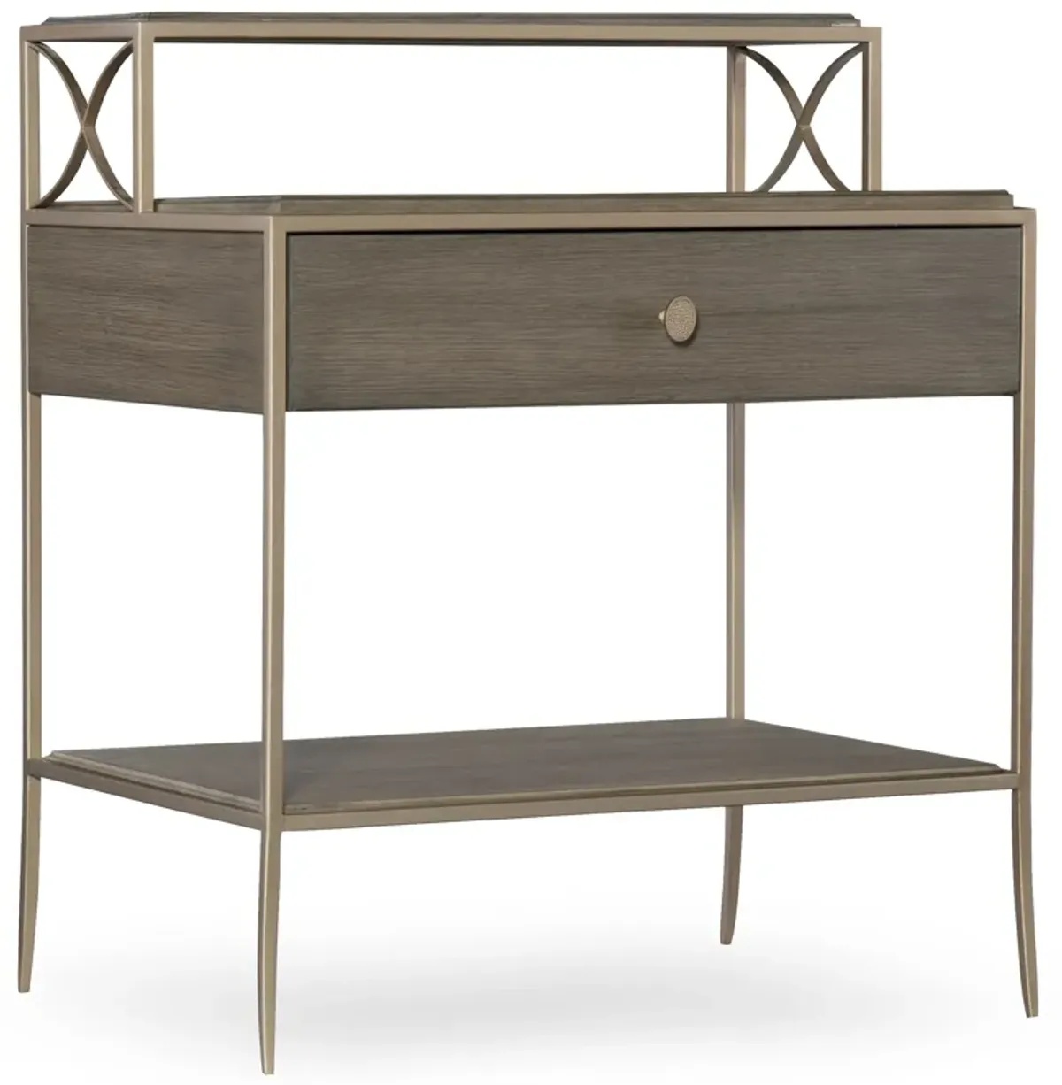 Elixir Leg Nightstand in Dark Wood