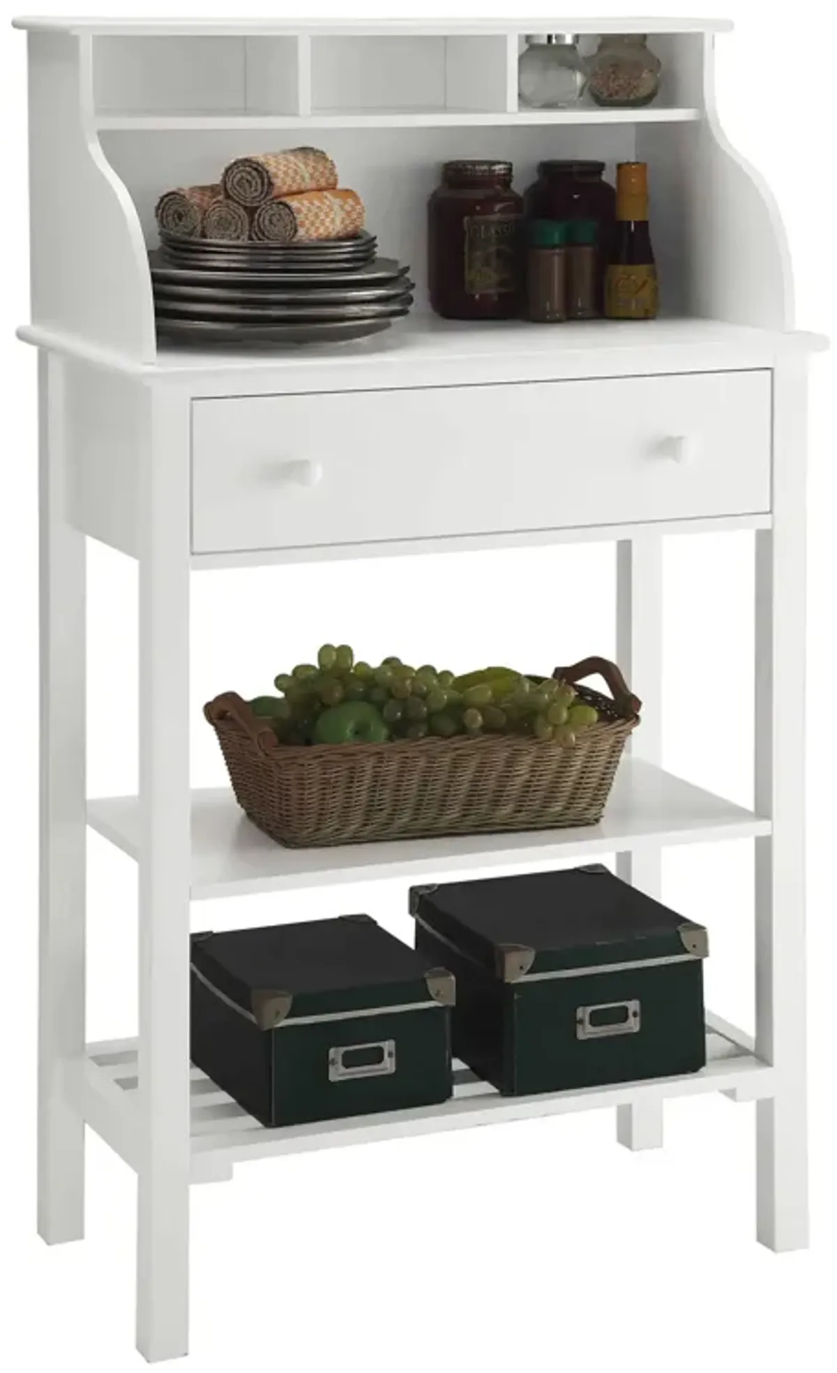 Convenience Concepts Designs2Go Kitchen/Office 1 Drawer Hutch with Shelves