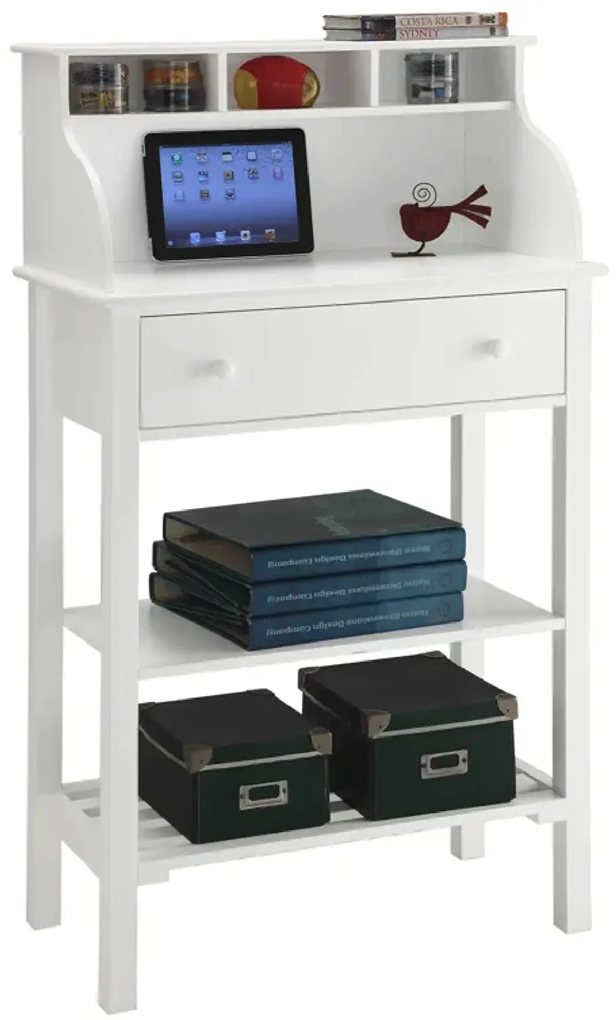 Convenience Concepts Designs2Go Kitchen/Office 1 Drawer Hutch with Shelves