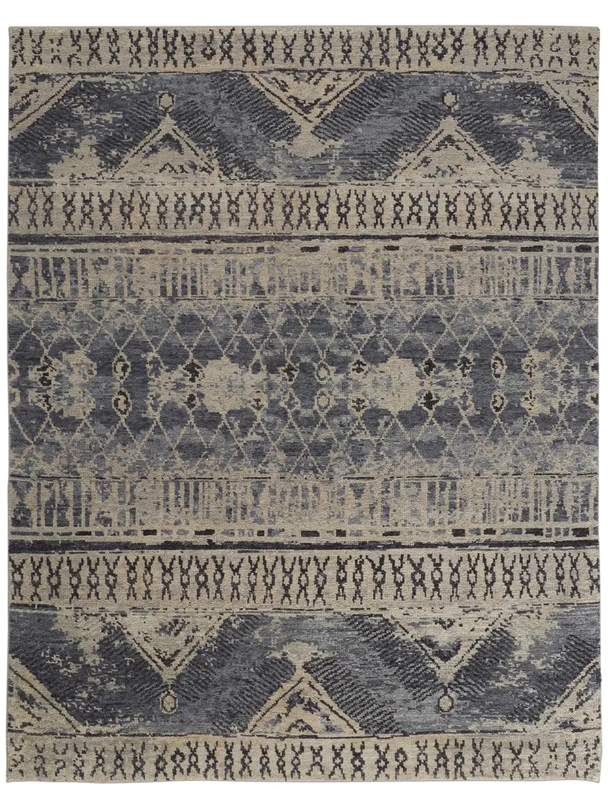 Palomar 6572F Blue/Gray/Ivory 2' x 3' Rug