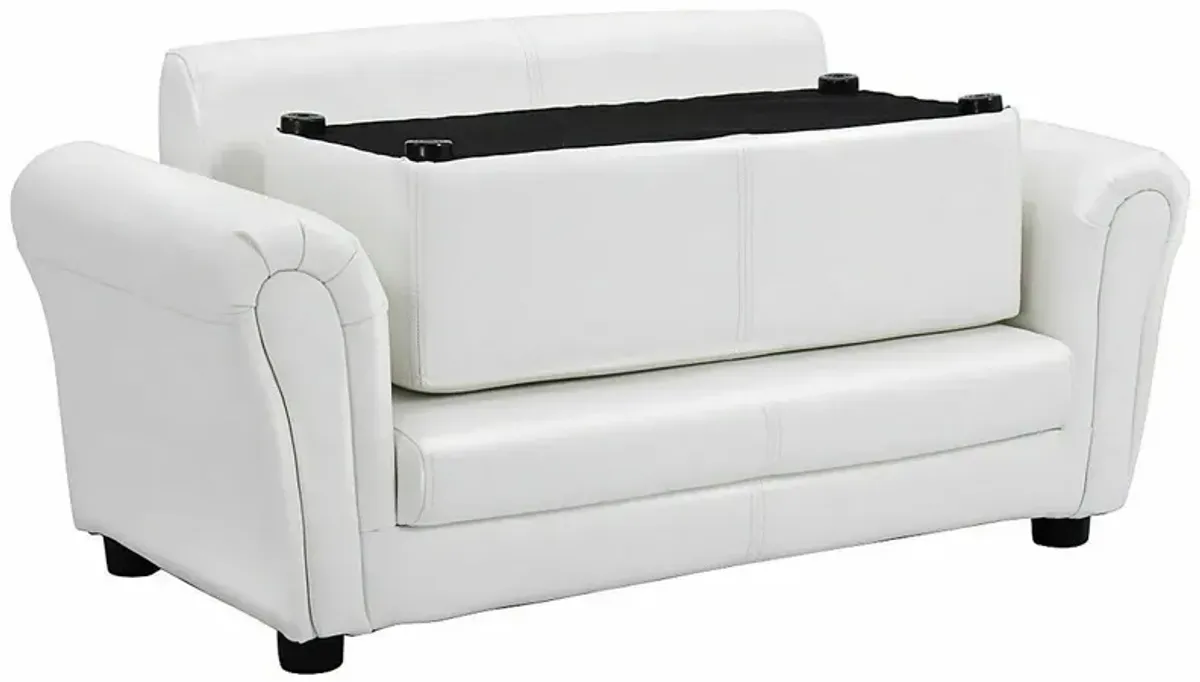 Soft Kids Double Sofa with Ottoman