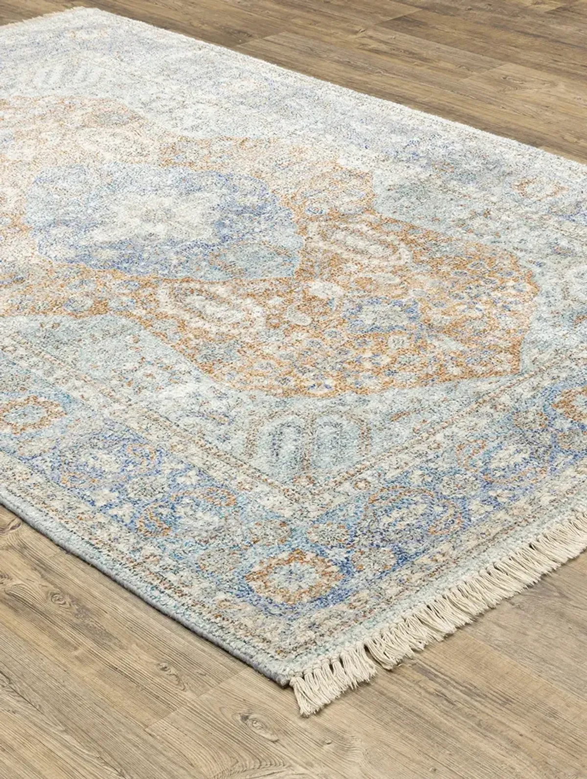 Malabar 5' x 8' Blue Rug