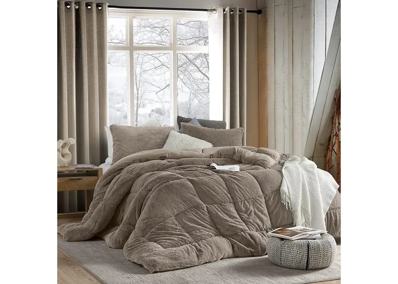 Are You Kidding Bare - Coma Inducer® Oversized Comforter - Olive Winter Twig