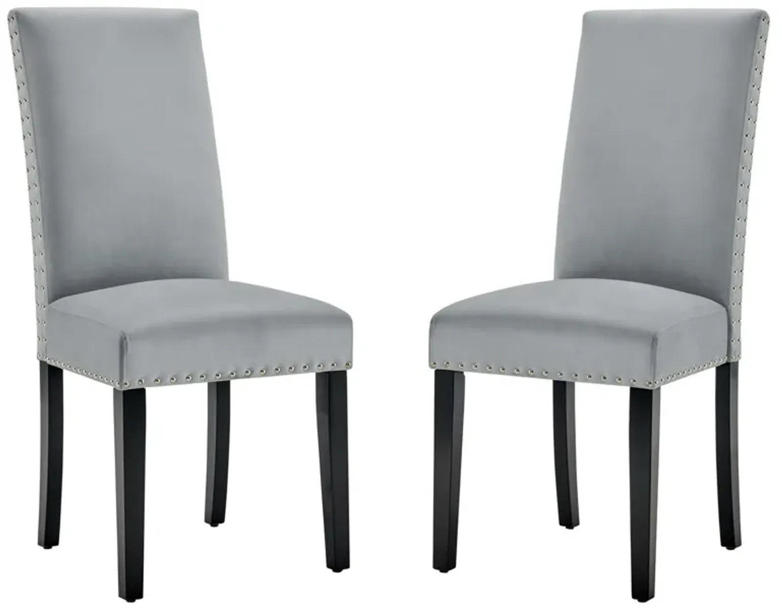 Parcel Performance Velvet Dining Side Chairs - Set of 2-Benzara