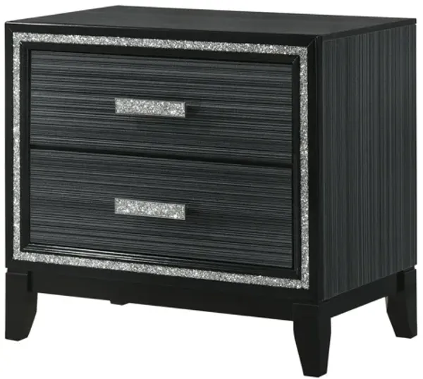 ACME Haiden Nightstand, Weathered Black Finish