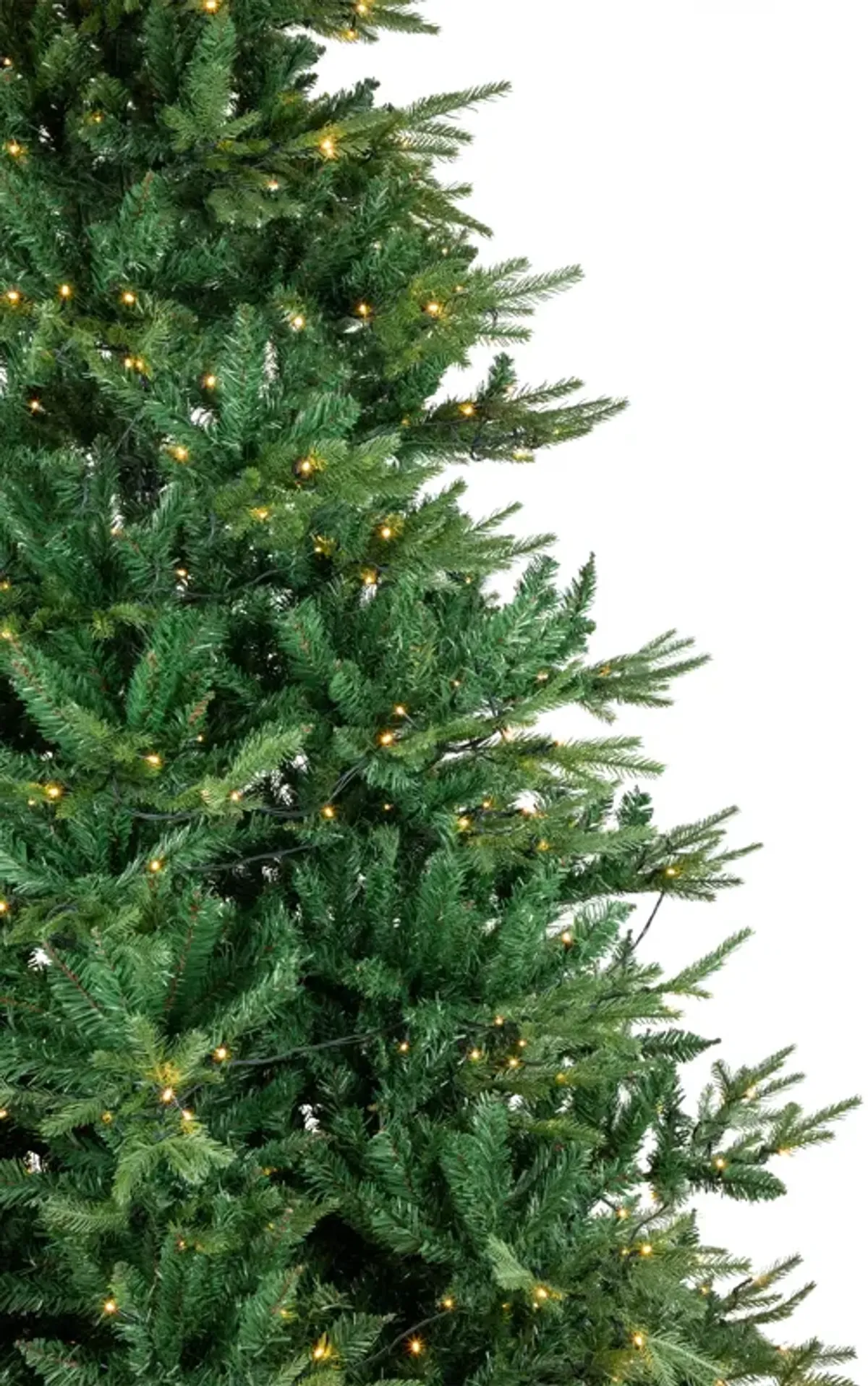 6.5' Pre-Lit Juniper Pine Artificial Christmas Tree  Warm White LED Lights