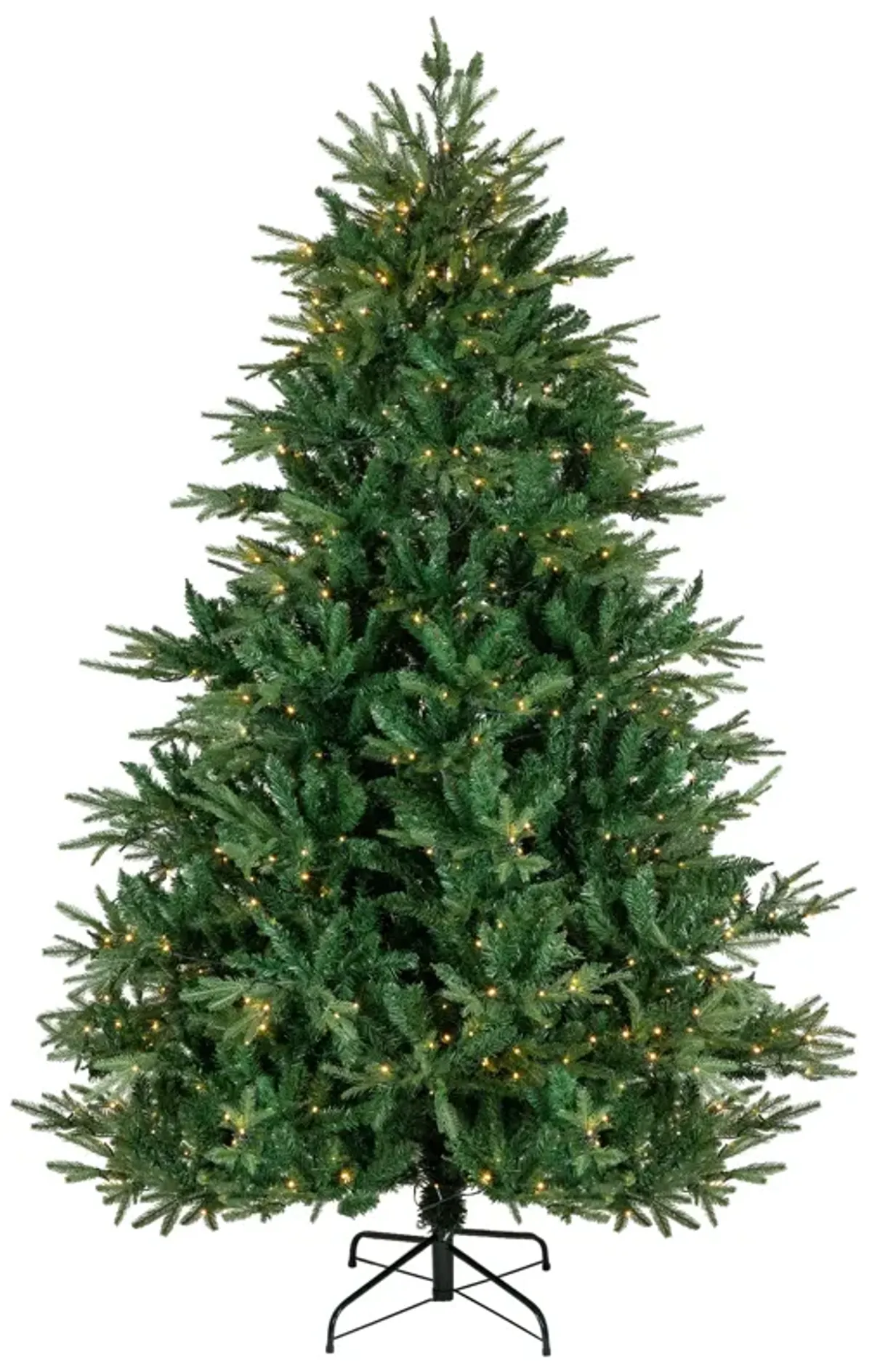 6.5' Pre-Lit Juniper Pine Artificial Christmas Tree  Warm White LED Lights