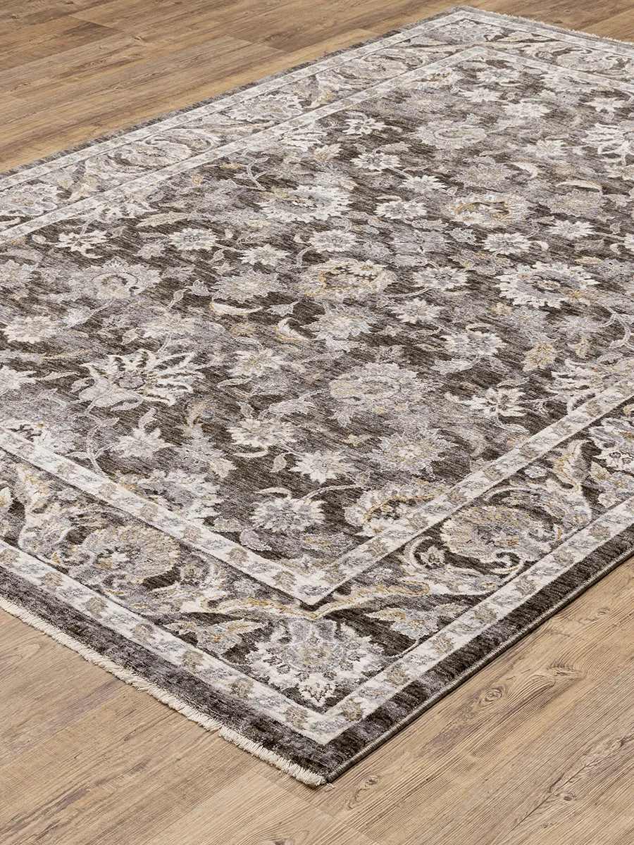 Maharaja 3'3" x 5' Charcoal Rug