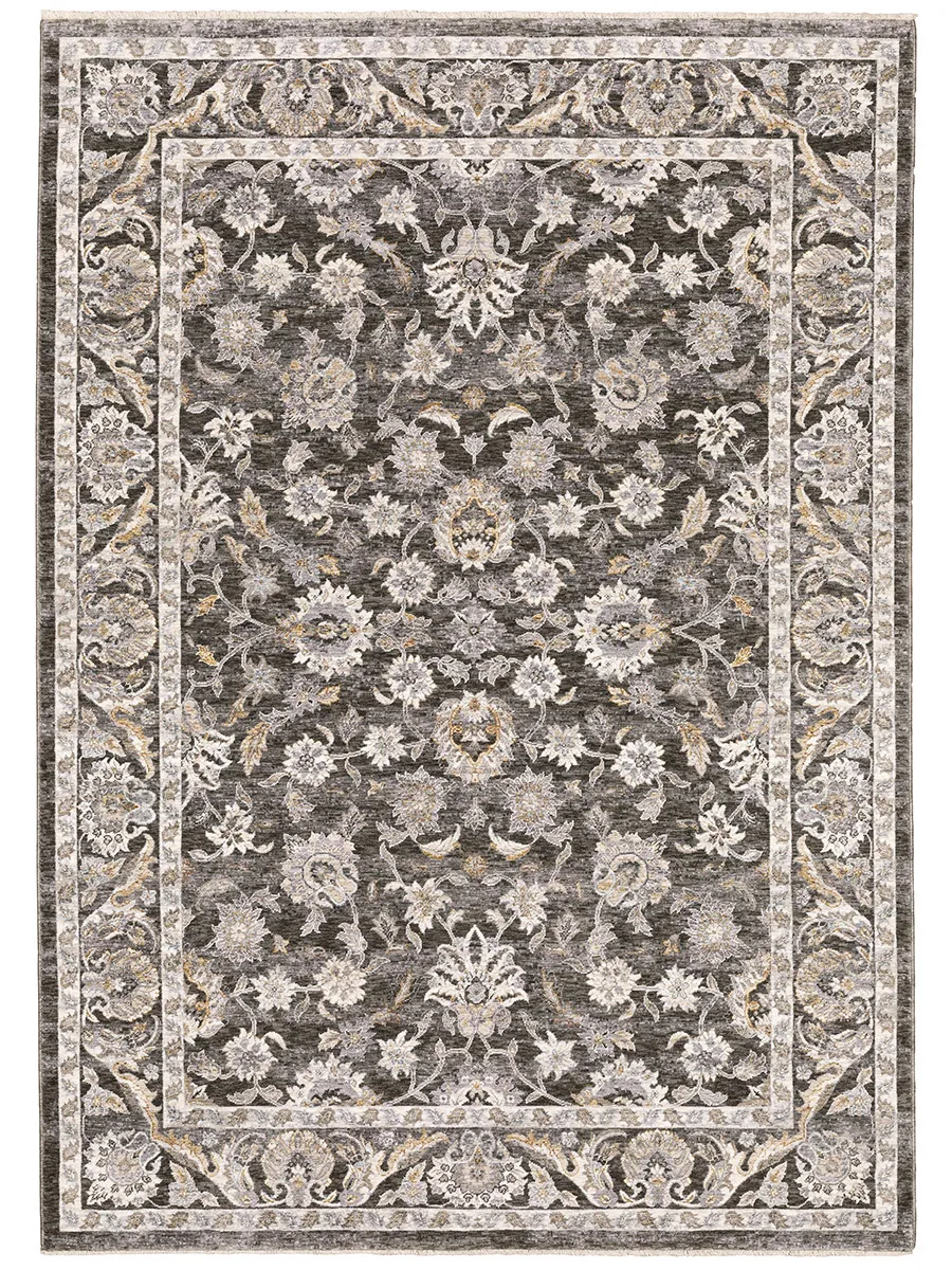 Maharaja 3'3" x 5' Charcoal Rug