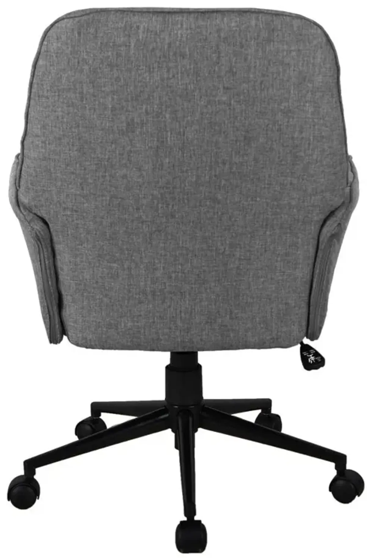 Techni Mobili Modern Upholstered Tufted Office Chair with Arms, Grey