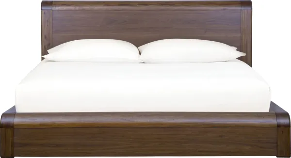 Totes California King-size Platform Bed in English Walnut