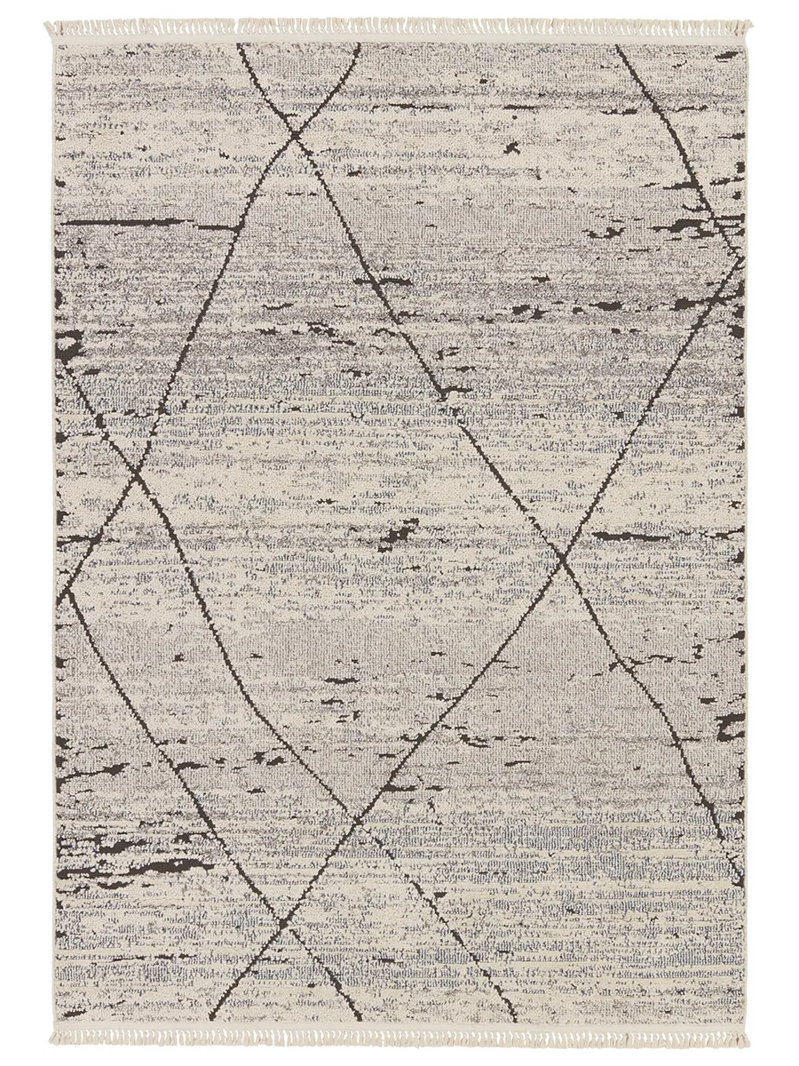 Lore Imani Gray 3' x 8' Runner Rug