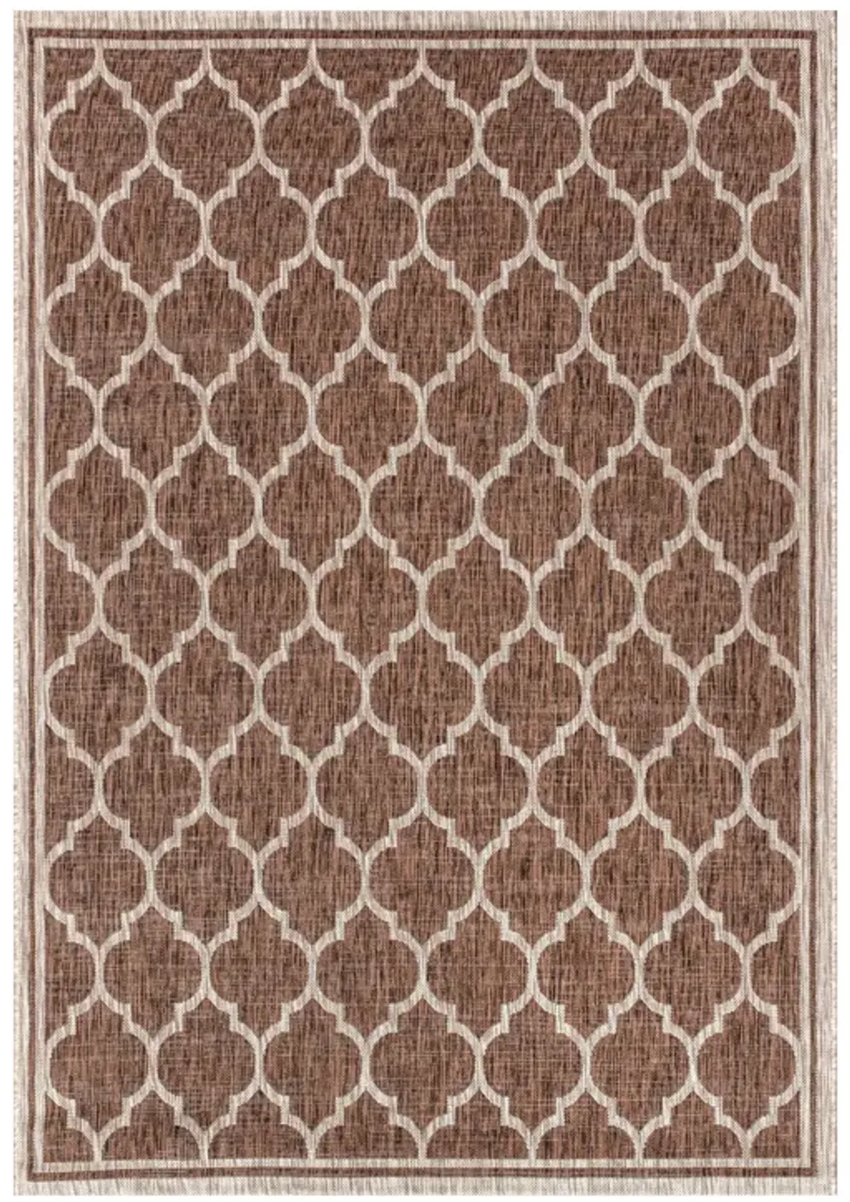 Trebol Moroccan Trellis Textured Weave Indoor/Outdoor Area Rug