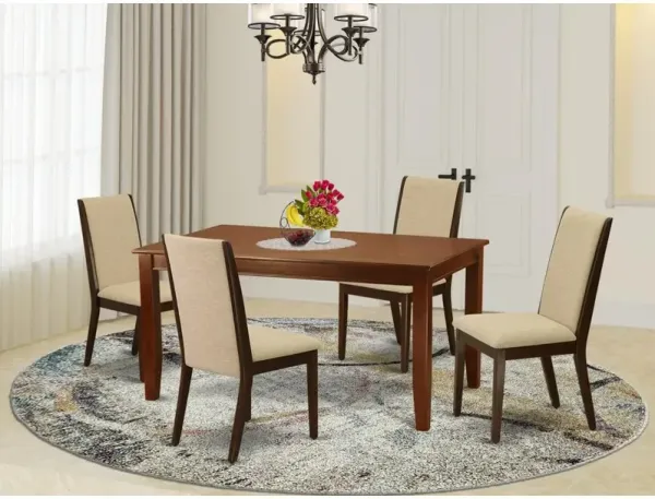 East West Furniture Dining Room Set Mahogany