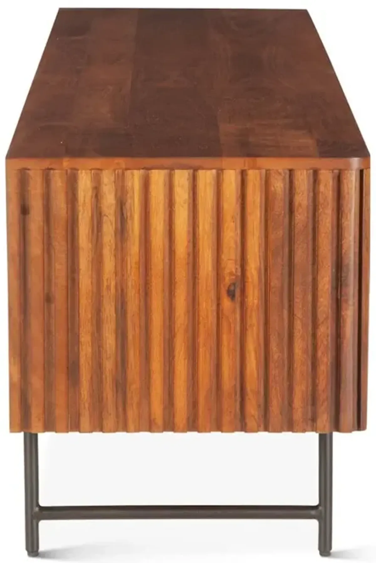 World Interiors Halden 67 Plasma Cabinet Pecan Brown