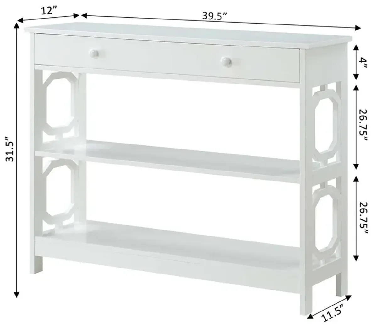 Convience Concept, Inc. Omega 1 Drawer Console Table