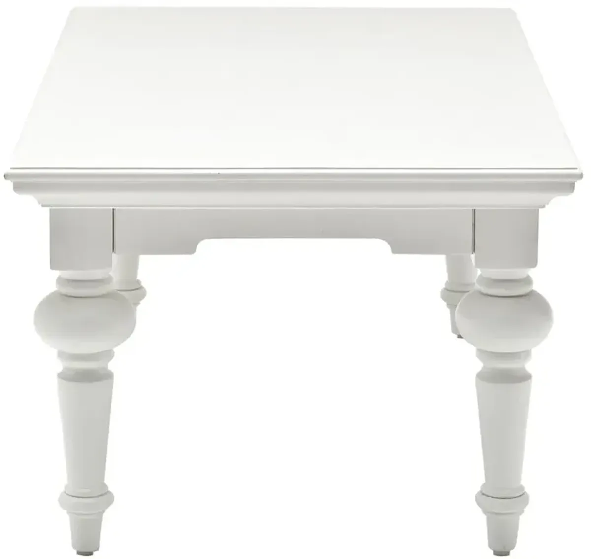 Belen Kox Classic White Rectangular Coffee Table, Belen Kox