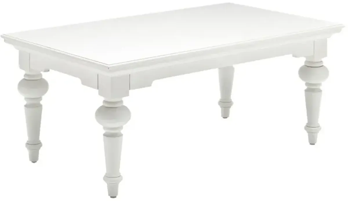 Belen Kox Classic White Rectangular Coffee Table, Belen Kox