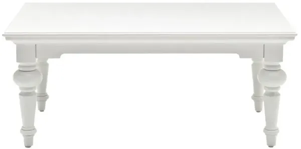 Belen Kox Classic White Rectangular Coffee Table, Belen Kox