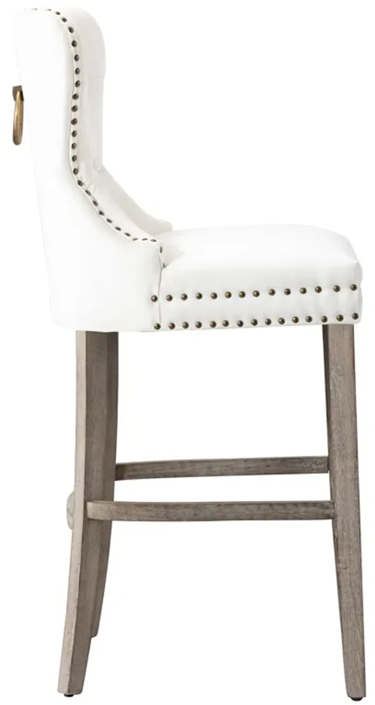 WestinTrends 29" Tufted Velvet Bar Stool