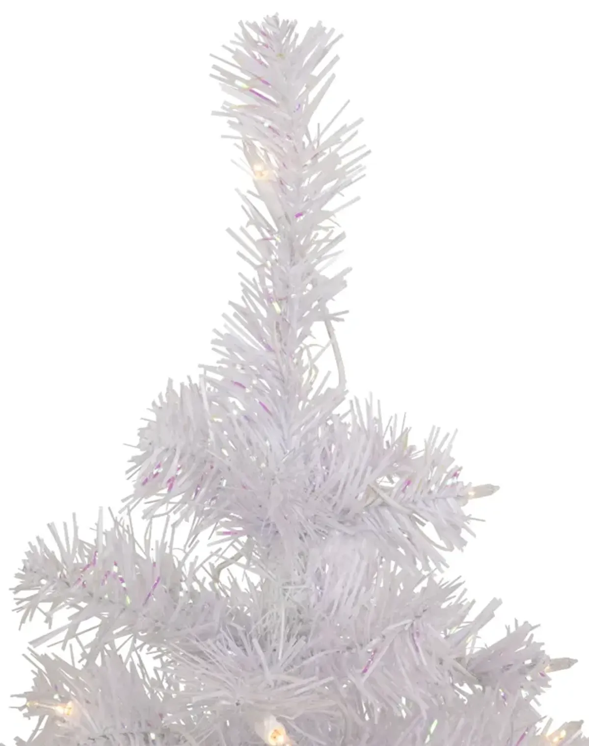 2' Pre-lit Rockport White Pine Artificial Christmas Tree  Clear Lights