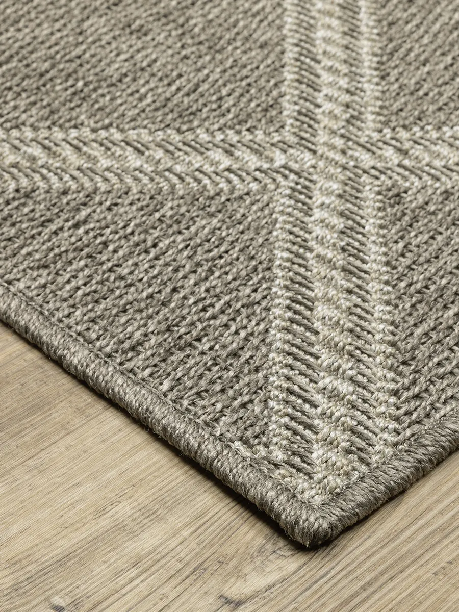 Caicos 7'10" x 10' Grey Rug