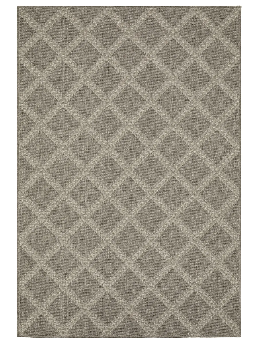 Caicos 7'10" x 10' Grey Rug