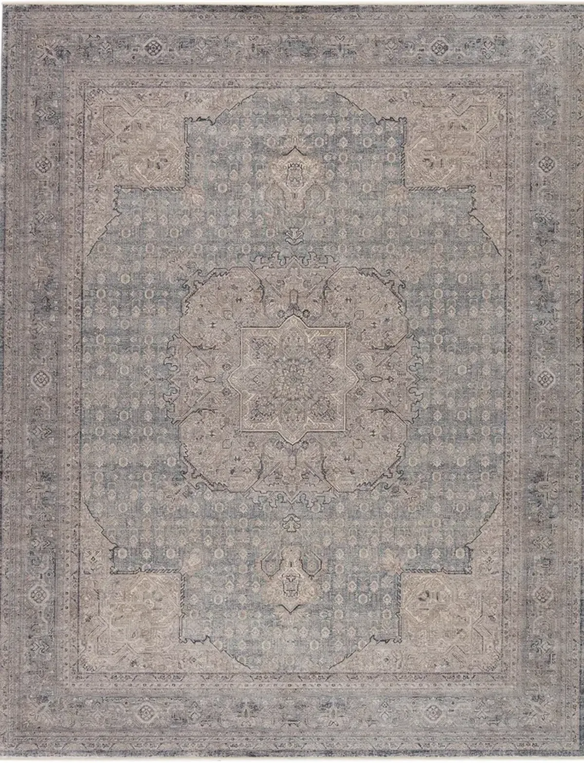 Winsome Epsilon Blue 3' x 8' Runner Rug