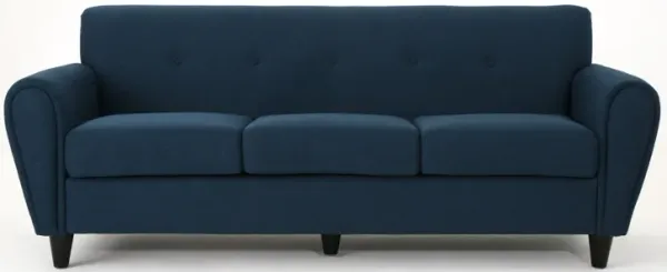 Merax Comfy 3-Seat Sofa with Wooden Legs