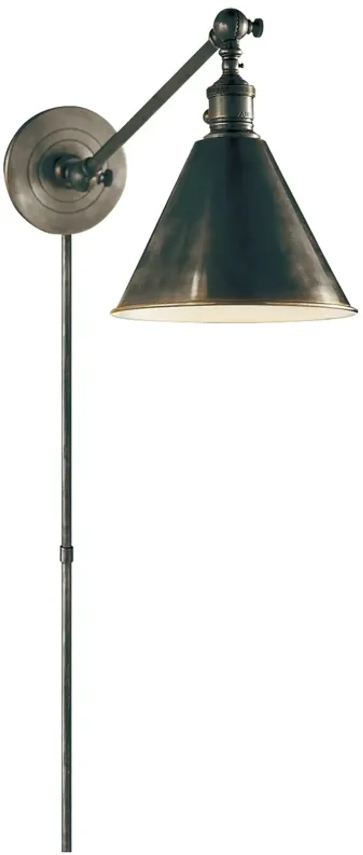 Boston Functional Single Arm Library Light in Bronze