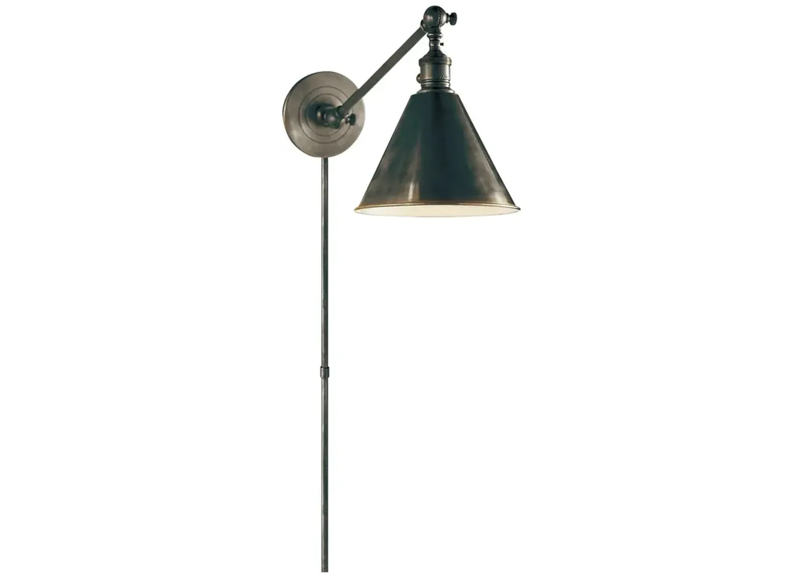 Boston Functional Single Arm Library Light in Bronze