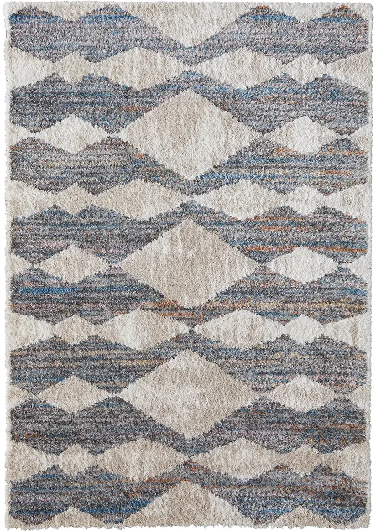 Mynka 39IFF Tan/Ivory/Blue 4' x 6' Rug