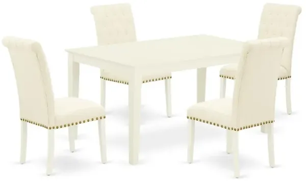 Dining Room Set Linen White