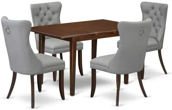 5 Piece Dining Table Set Consists of a Rectangle Wooden Table