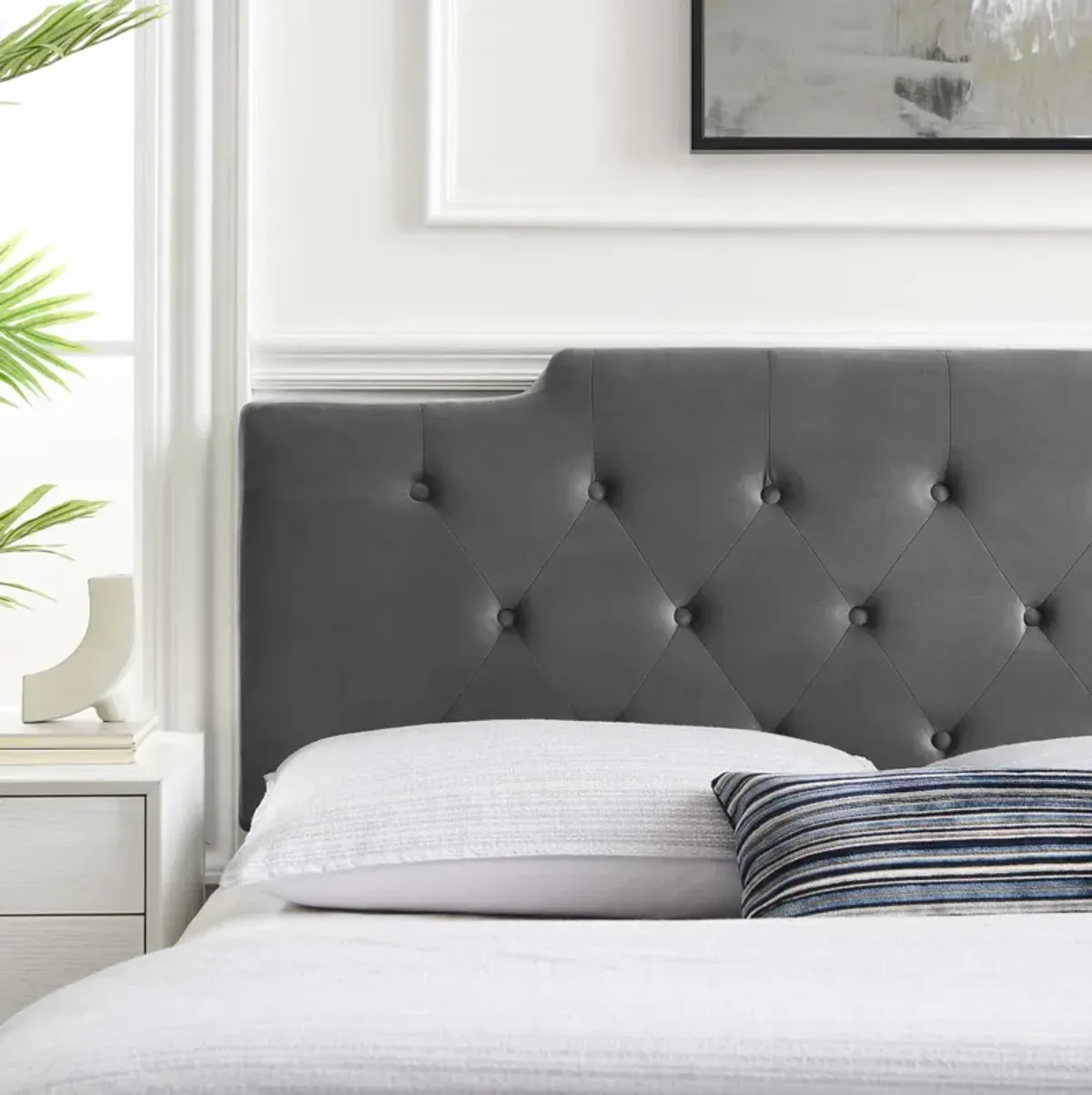 Modway - Juliet Tufted Full/Queen Performance Velvet Headboard