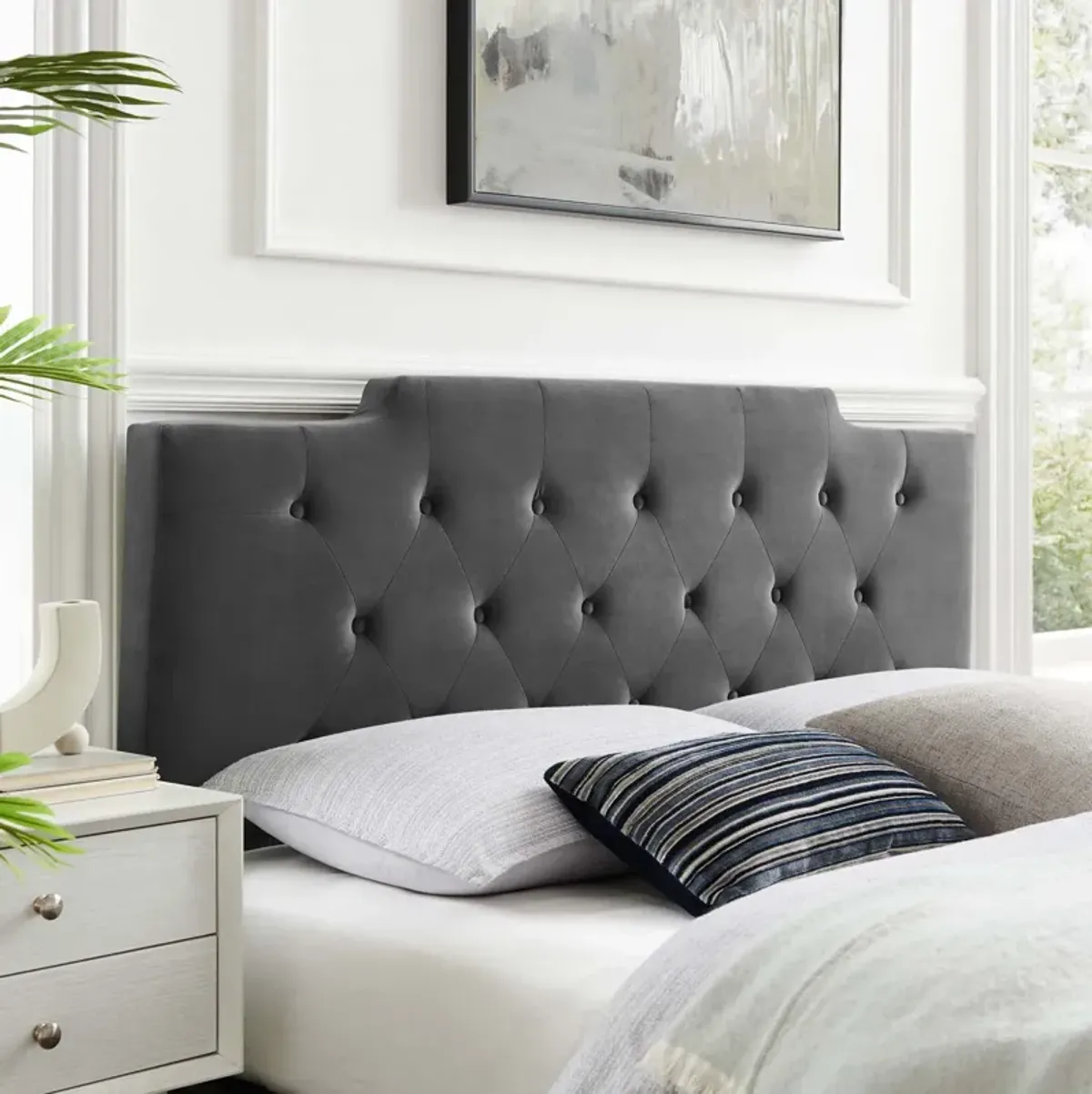 Modway - Juliet Tufted Full/Queen Performance Velvet Headboard