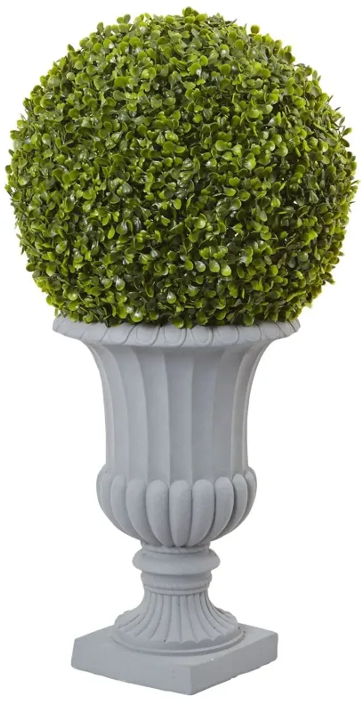 Nearly Natural 2.5-in Boxwood Topiary with Urn (Indoor/Outdoor)