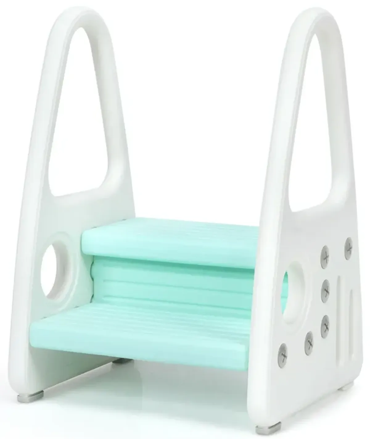 Kids Step Stool Learning Helper with Armrest for Kitchen Toilet Potty Training