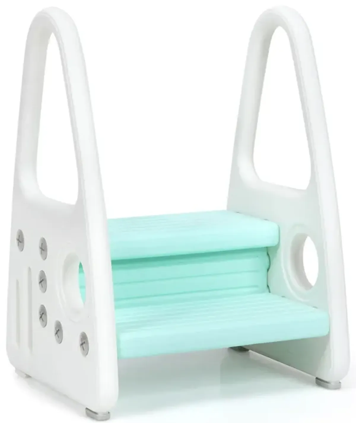 Kids Step Stool Learning Helper with Armrest for Kitchen Toilet Potty Training