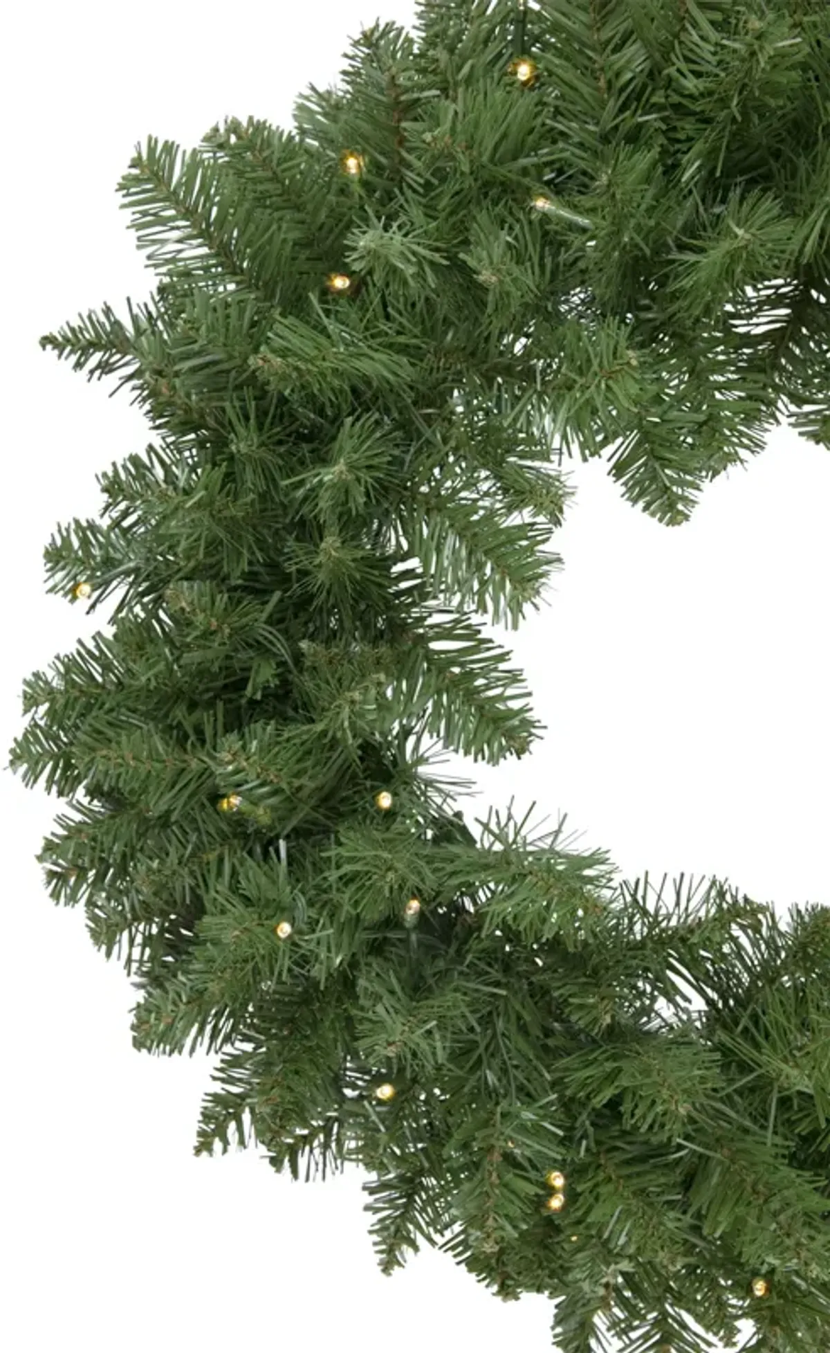 Pre-Lit Whitmire Pine Artificial Christmas Wreath - 24-Inch  Warm White LED Lights