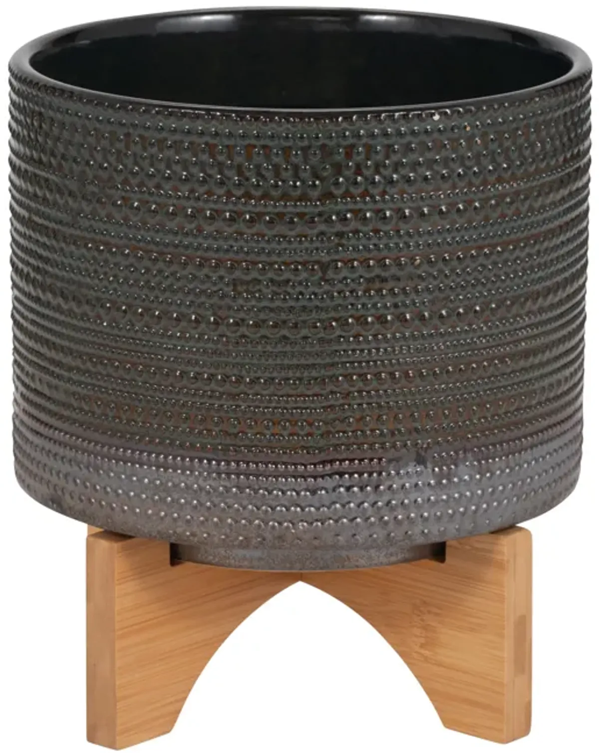 8" Dotted Planter W/ Stand