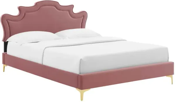 Modway - Neena Performance Velvet Queen Bed